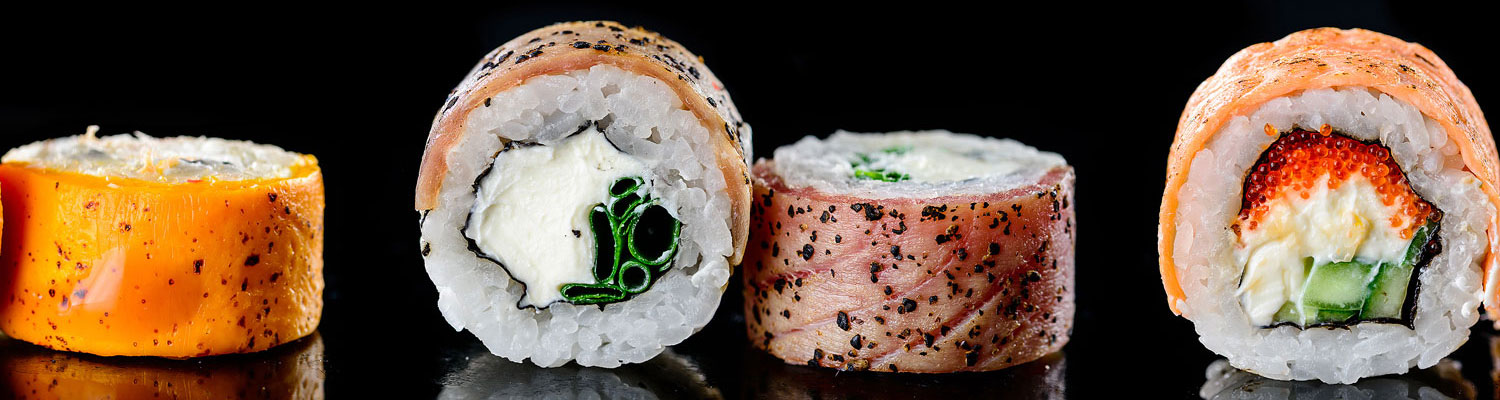 assorted sushi rolls